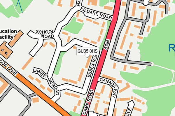 GU35 0HS map - OS OpenMap – Local (Ordnance Survey)