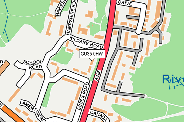 GU35 0HW map - OS OpenMap – Local (Ordnance Survey)