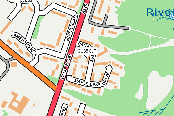 GU35 0JT map - OS OpenMap – Local (Ordnance Survey)