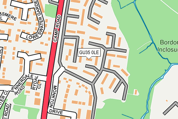 GU35 0LE map - OS OpenMap – Local (Ordnance Survey)