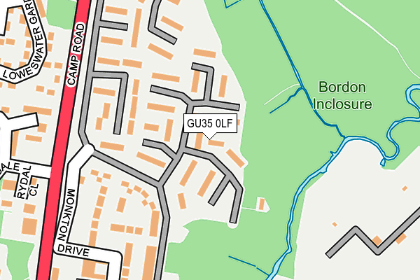 GU35 0LF map - OS OpenMap – Local (Ordnance Survey)