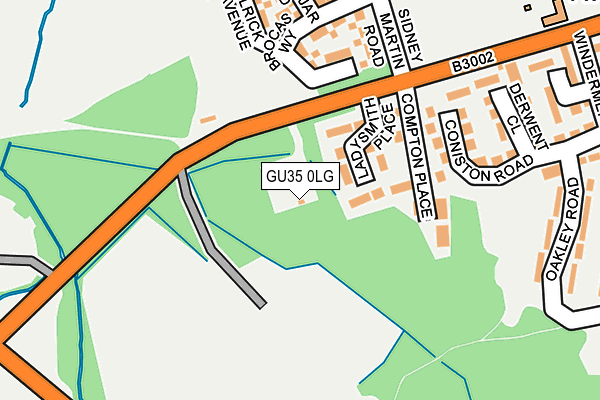 GU35 0LG map - OS OpenMap – Local (Ordnance Survey)