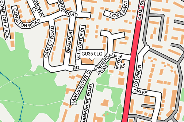 GU35 0LQ map - OS OpenMap – Local (Ordnance Survey)