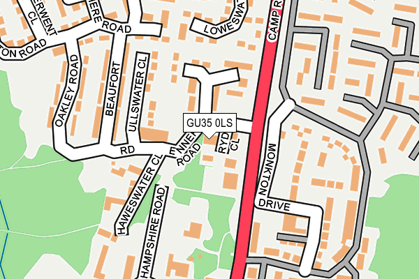 GU35 0LS map - OS OpenMap – Local (Ordnance Survey)