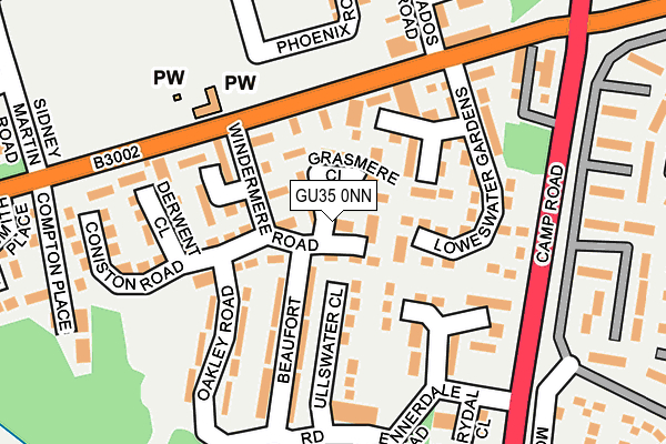 GU35 0NN map - OS OpenMap – Local (Ordnance Survey)