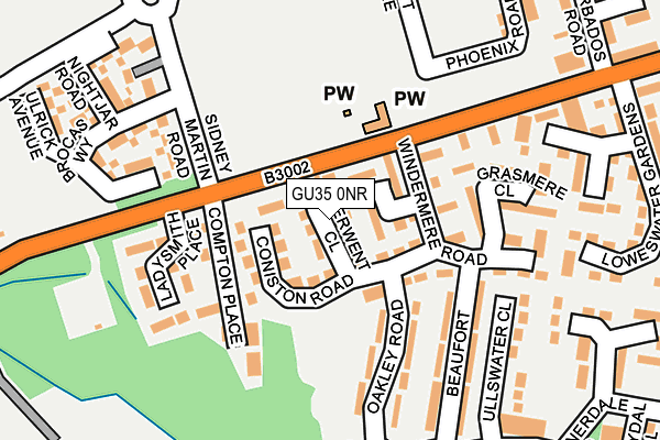 GU35 0NR map - OS OpenMap – Local (Ordnance Survey)