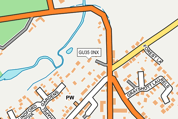 GU35 0NX map - OS OpenMap – Local (Ordnance Survey)