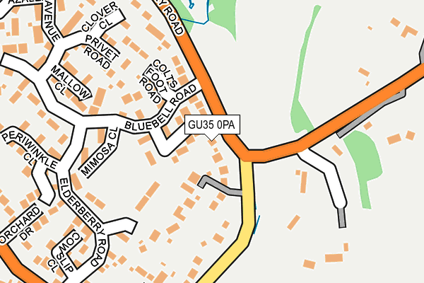 GU35 0PA map - OS OpenMap – Local (Ordnance Survey)