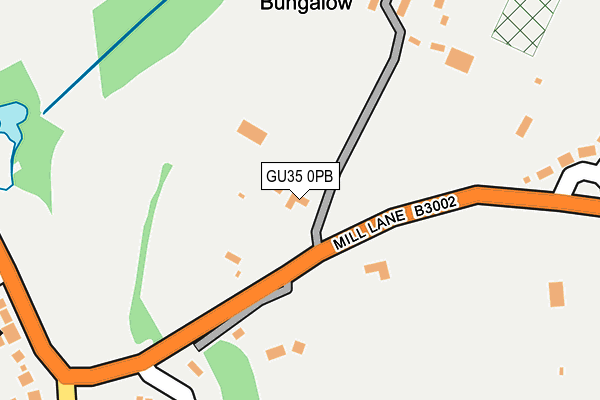 GU35 0PB map - OS OpenMap – Local (Ordnance Survey)