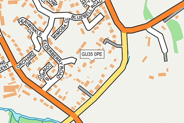GU35 0PE map - OS OpenMap – Local (Ordnance Survey)