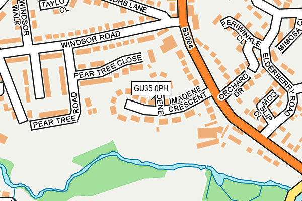 GU35 0PH map - OS OpenMap – Local (Ordnance Survey)