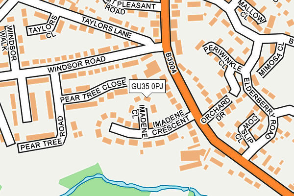 GU35 0PJ map - OS OpenMap – Local (Ordnance Survey)