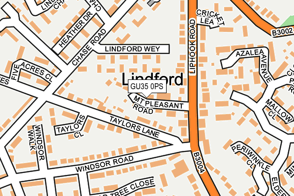 GU35 0PS map - OS OpenMap – Local (Ordnance Survey)