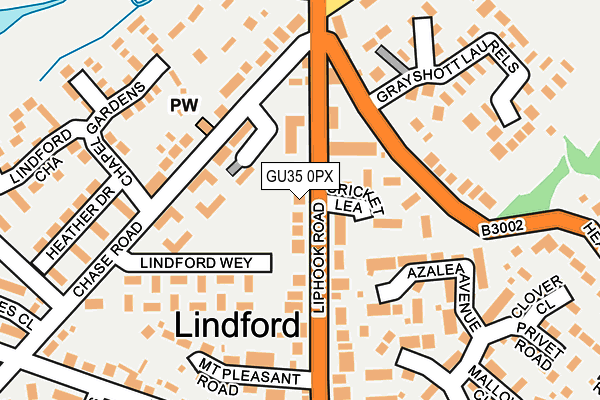 GU35 0PX map - OS OpenMap – Local (Ordnance Survey)