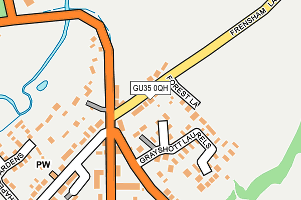 GU35 0QH map - OS OpenMap – Local (Ordnance Survey)