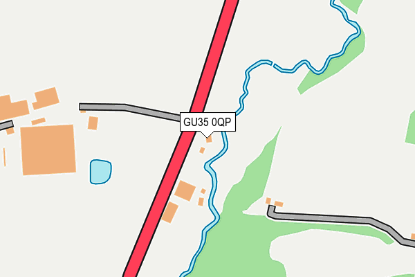 GU35 0QP map - OS OpenMap – Local (Ordnance Survey)