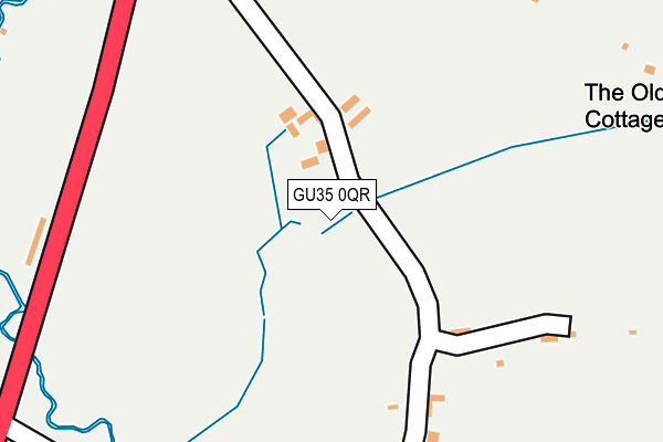 GU35 0QR map - OS OpenMap – Local (Ordnance Survey)