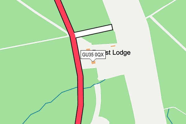 GU35 0QX map - OS OpenMap – Local (Ordnance Survey)
