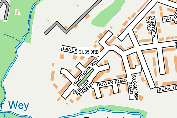 GU35 0RB map - OS OpenMap – Local (Ordnance Survey)