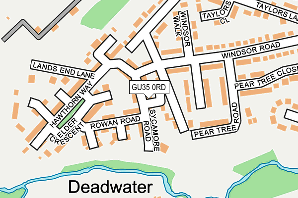 GU35 0RD map - OS OpenMap – Local (Ordnance Survey)