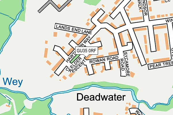 GU35 0RF map - OS OpenMap – Local (Ordnance Survey)