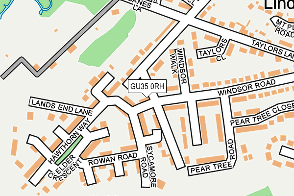 GU35 0RH map - OS OpenMap – Local (Ordnance Survey)