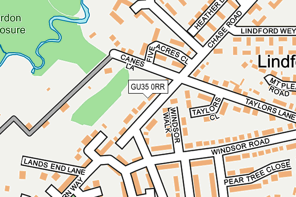 GU35 0RR map - OS OpenMap – Local (Ordnance Survey)