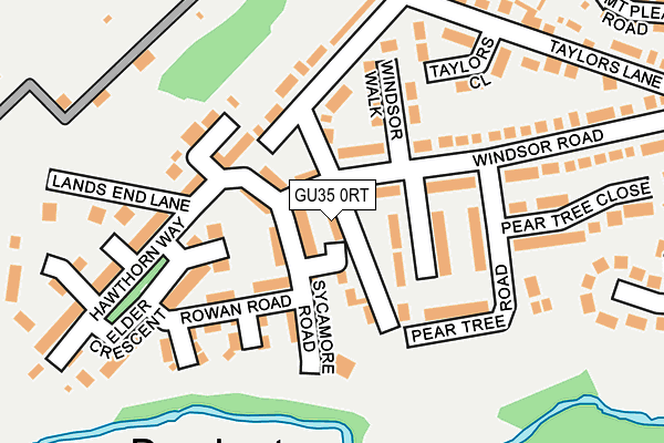 GU35 0RT map - OS OpenMap – Local (Ordnance Survey)