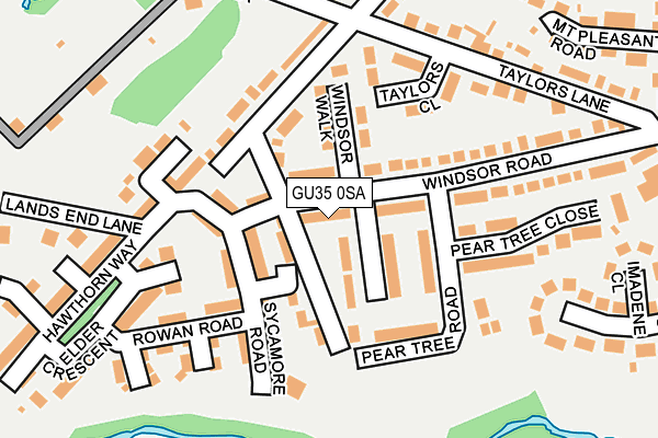 GU35 0SA map - OS OpenMap – Local (Ordnance Survey)