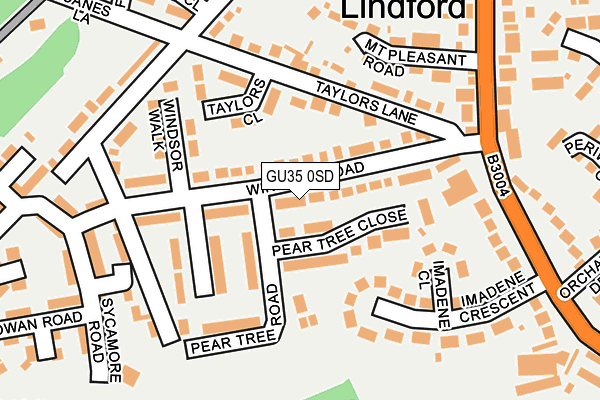 GU35 0SD map - OS OpenMap – Local (Ordnance Survey)