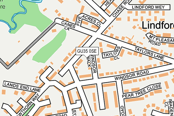 GU35 0SE map - OS OpenMap – Local (Ordnance Survey)