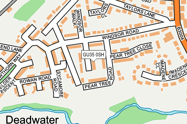 GU35 0SH map - OS OpenMap – Local (Ordnance Survey)