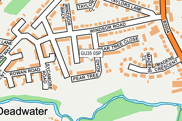 GU35 0SP map - OS OpenMap – Local (Ordnance Survey)