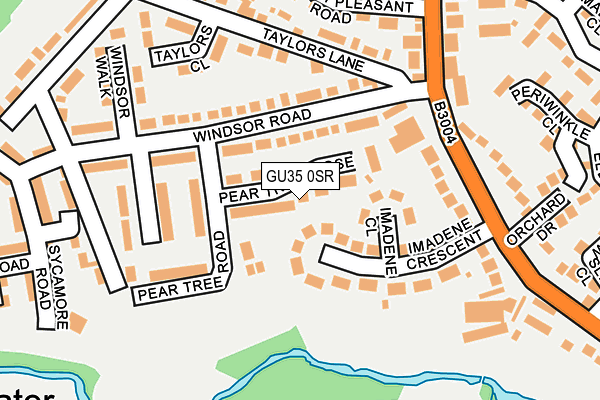 GU35 0SR map - OS OpenMap – Local (Ordnance Survey)