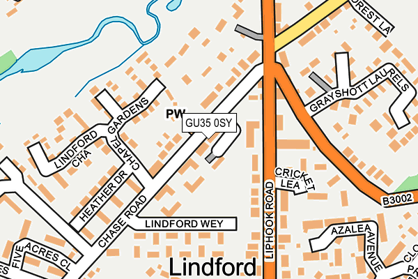 GU35 0SY map - OS OpenMap – Local (Ordnance Survey)