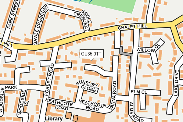 GU35 0TT map - OS OpenMap – Local (Ordnance Survey)