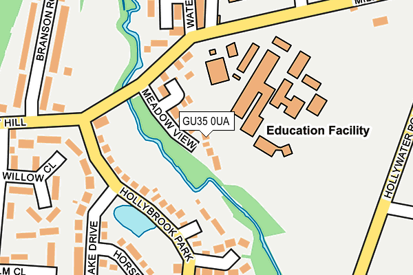 GU35 0UA map - OS OpenMap – Local (Ordnance Survey)