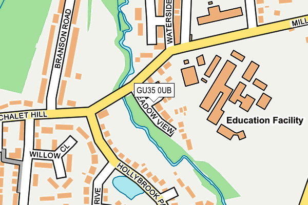 GU35 0UB map - OS OpenMap – Local (Ordnance Survey)