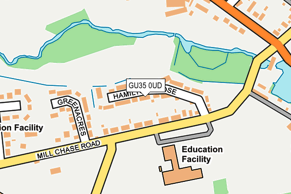 GU35 0UD map - OS OpenMap – Local (Ordnance Survey)