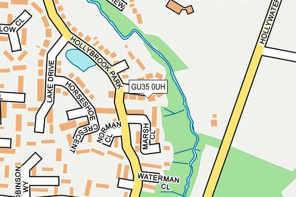 GU35 0UH map - OS OpenMap – Local (Ordnance Survey)