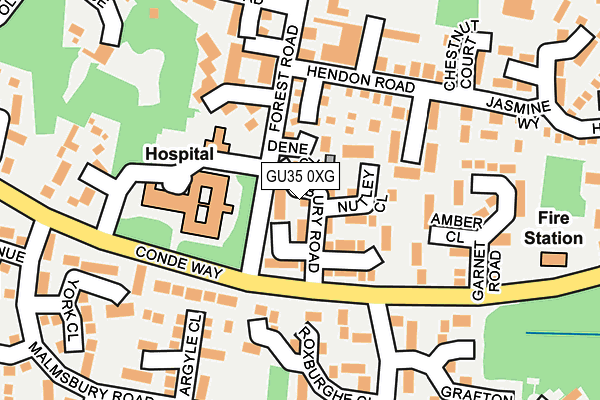 GU35 0XG map - OS OpenMap – Local (Ordnance Survey)