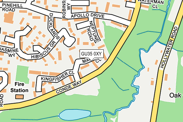 GU35 0XY map - OS OpenMap – Local (Ordnance Survey)