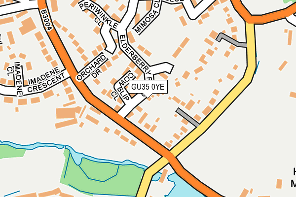 GU35 0YE map - OS OpenMap – Local (Ordnance Survey)