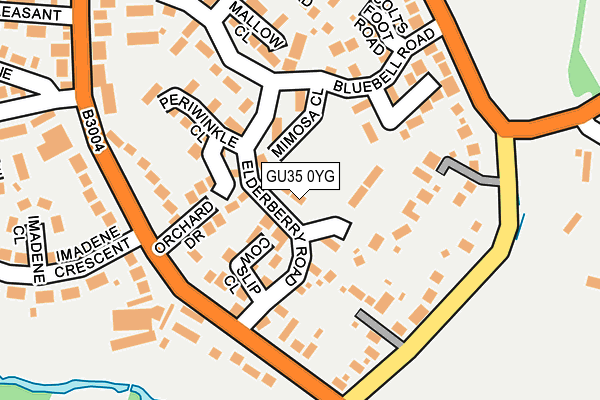 GU35 0YG map - OS OpenMap – Local (Ordnance Survey)