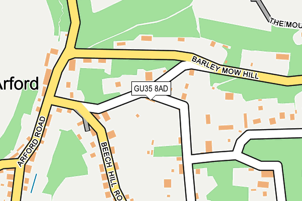 GU35 8AD map - OS OpenMap – Local (Ordnance Survey)