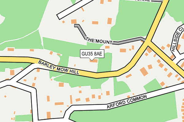 GU35 8AE map - OS OpenMap – Local (Ordnance Survey)