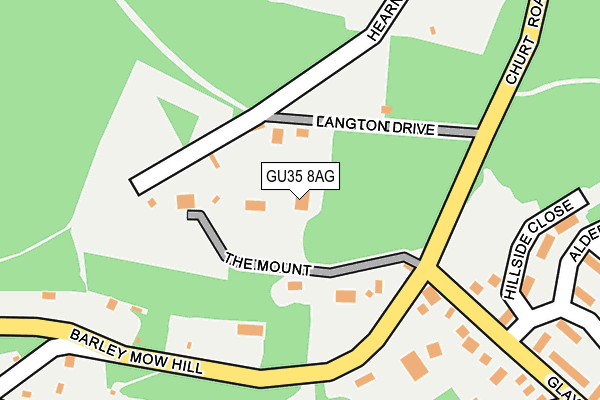 GU35 8AG map - OS OpenMap – Local (Ordnance Survey)