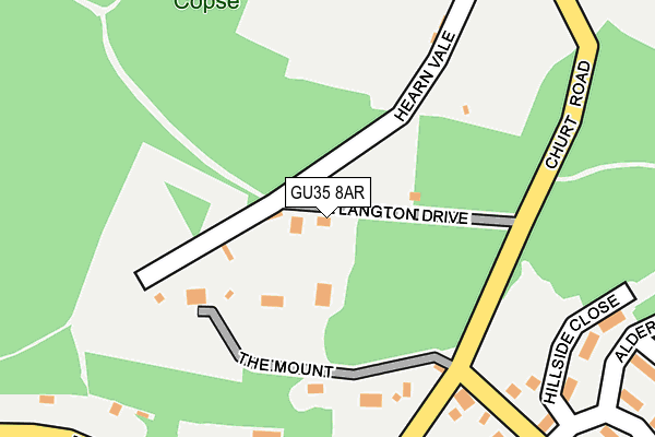 GU35 8AR map - OS OpenMap – Local (Ordnance Survey)