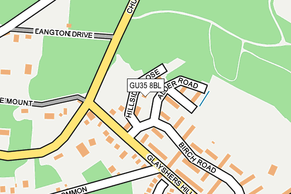 GU35 8BL map - OS OpenMap – Local (Ordnance Survey)