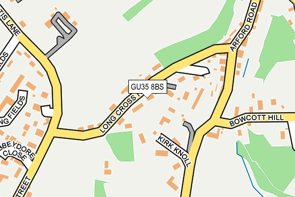 GU35 8BS map - OS OpenMap – Local (Ordnance Survey)